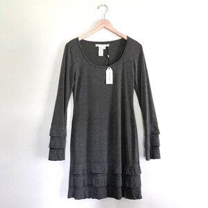STUDIO M Max Studio Dress Dark Heather Gray sz S NEW